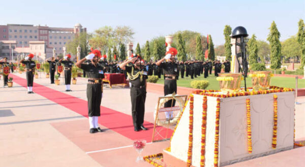 LIEUTENANT GENERAL AMARDEEP SINGH BHINDER RELINQUISHES COMMAND OF SOUTH WESTERN COMMAND, JAIPUR