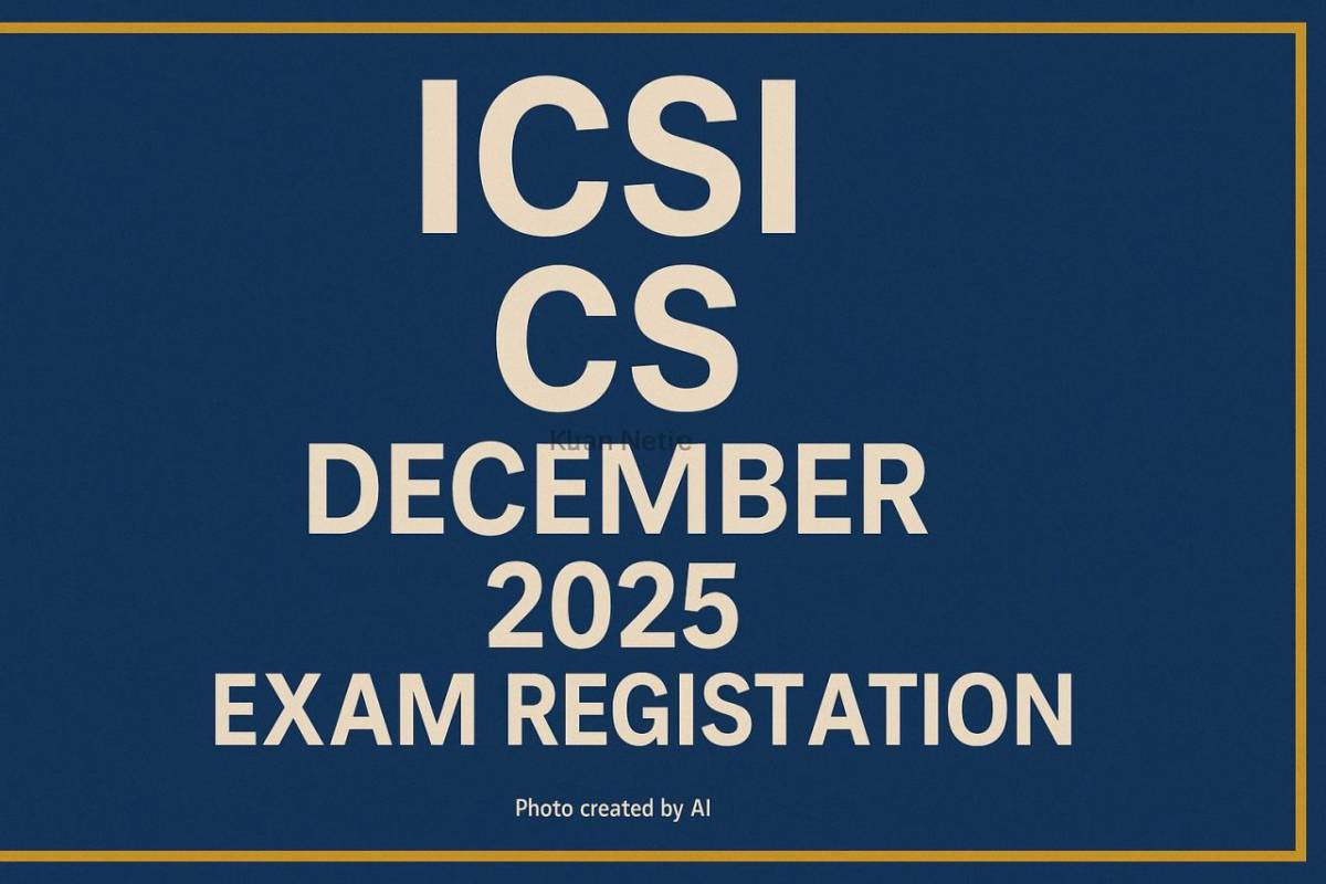 ICSI CS December 2025 Exam Registration