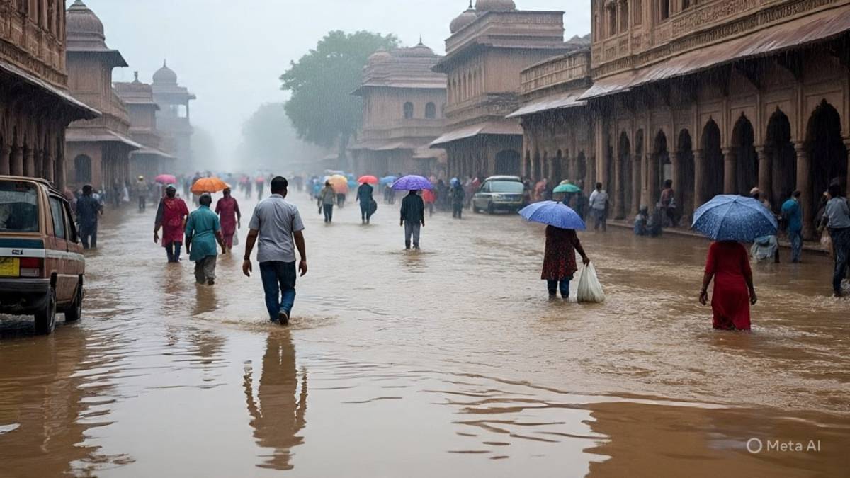 Heavy Rains Disrupt Life in Many Districts of Rajasthan | Daily Kiran