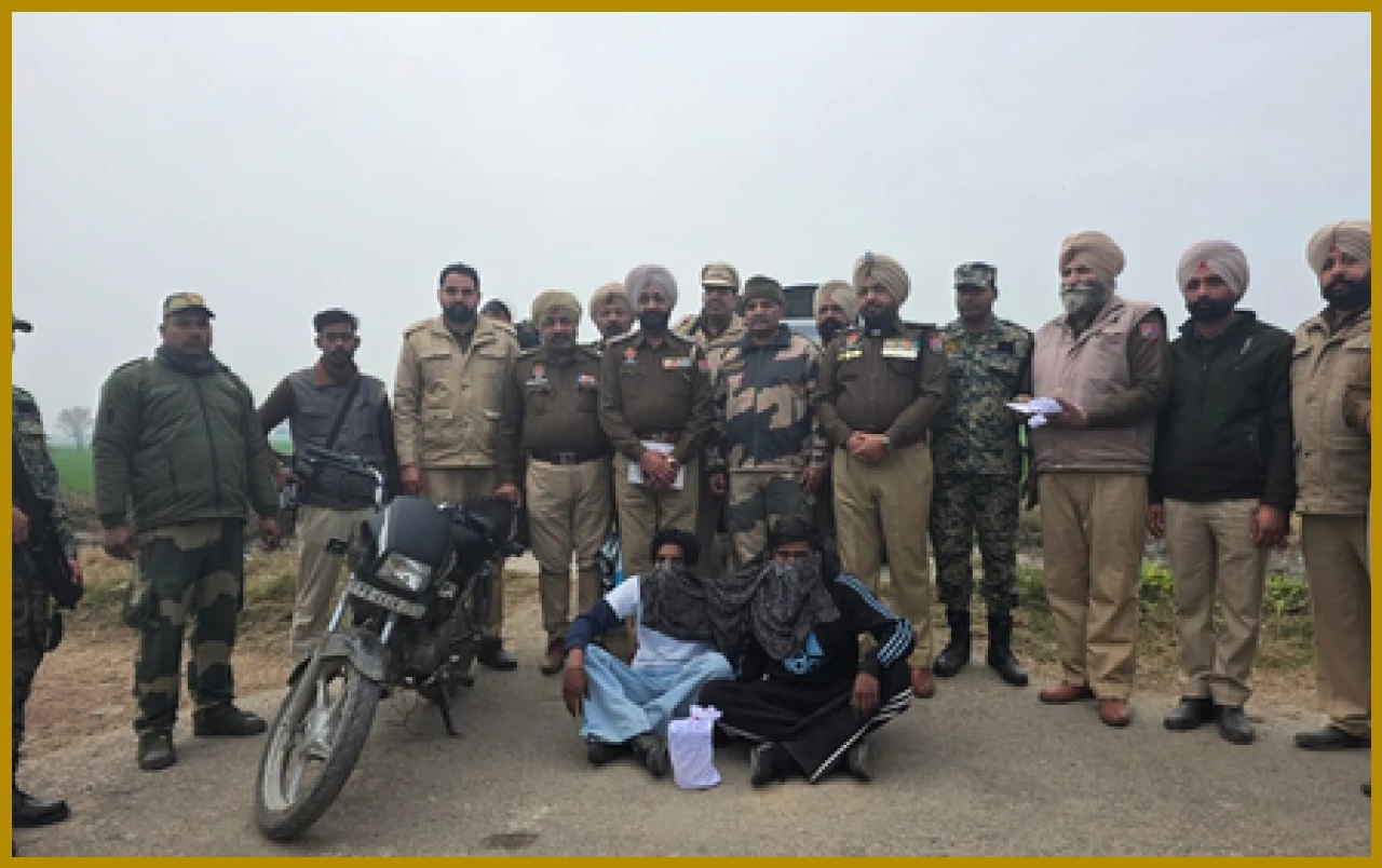 BSF Arrests Two with Heroin in Tarn Taran on Republic Day