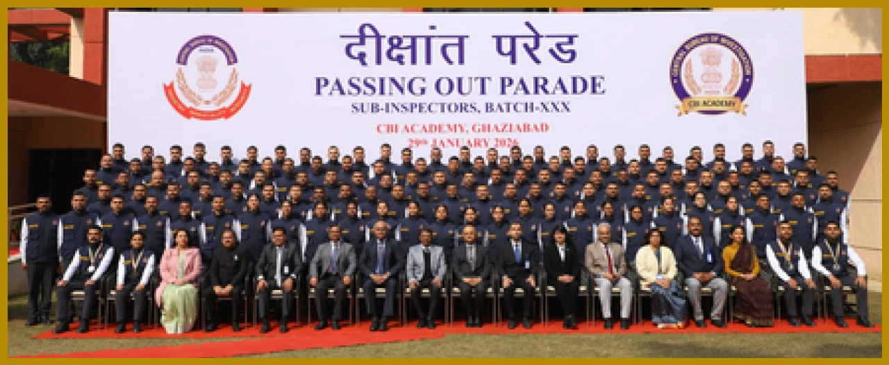 CBI Academy Passes Out Record 134 Sub-Inspectors in Ghaziabad