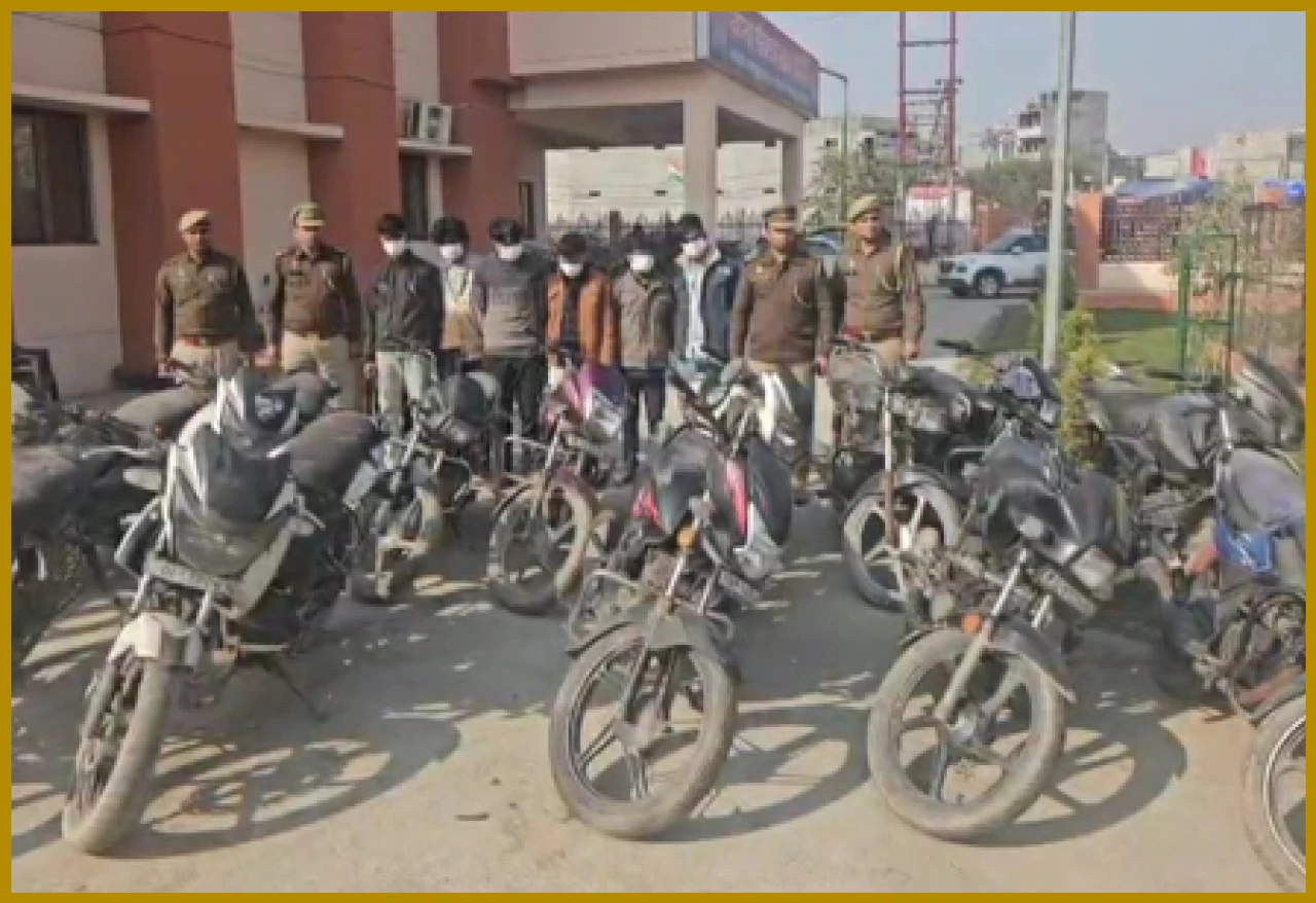 Noida Police Bust Interstate Vehicle Theft Gang, 6 Arrested with 15 Stolen Vehicles