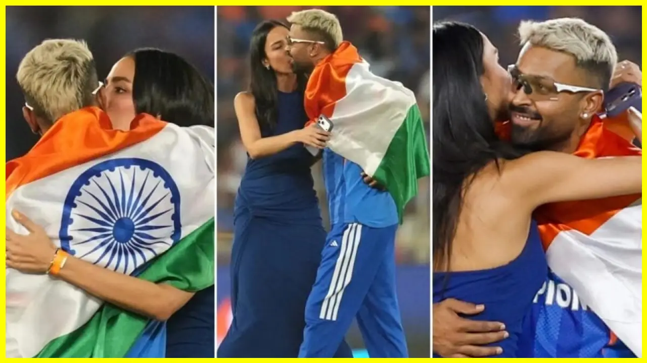 Mahieka Sharma kisses Hardik Pandya, calls him lucky charm!