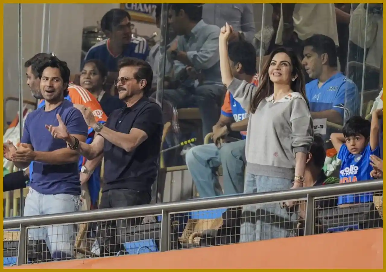 Nita Ambani Celebrates in Stadium with Grandson