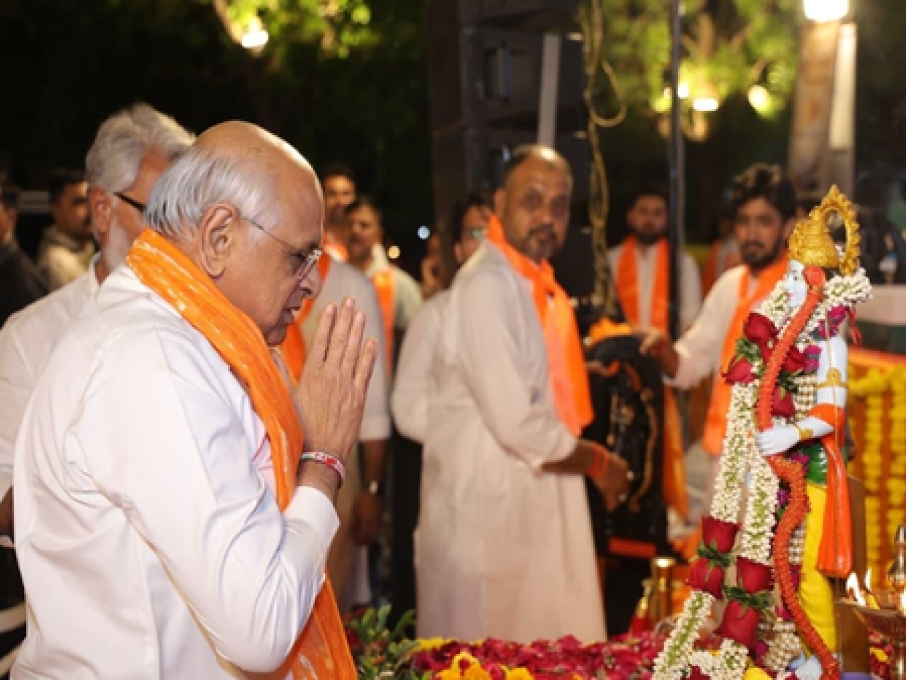 Gujarat Chief Minister Celebrates Ram Navami Festival in Ahmedabad