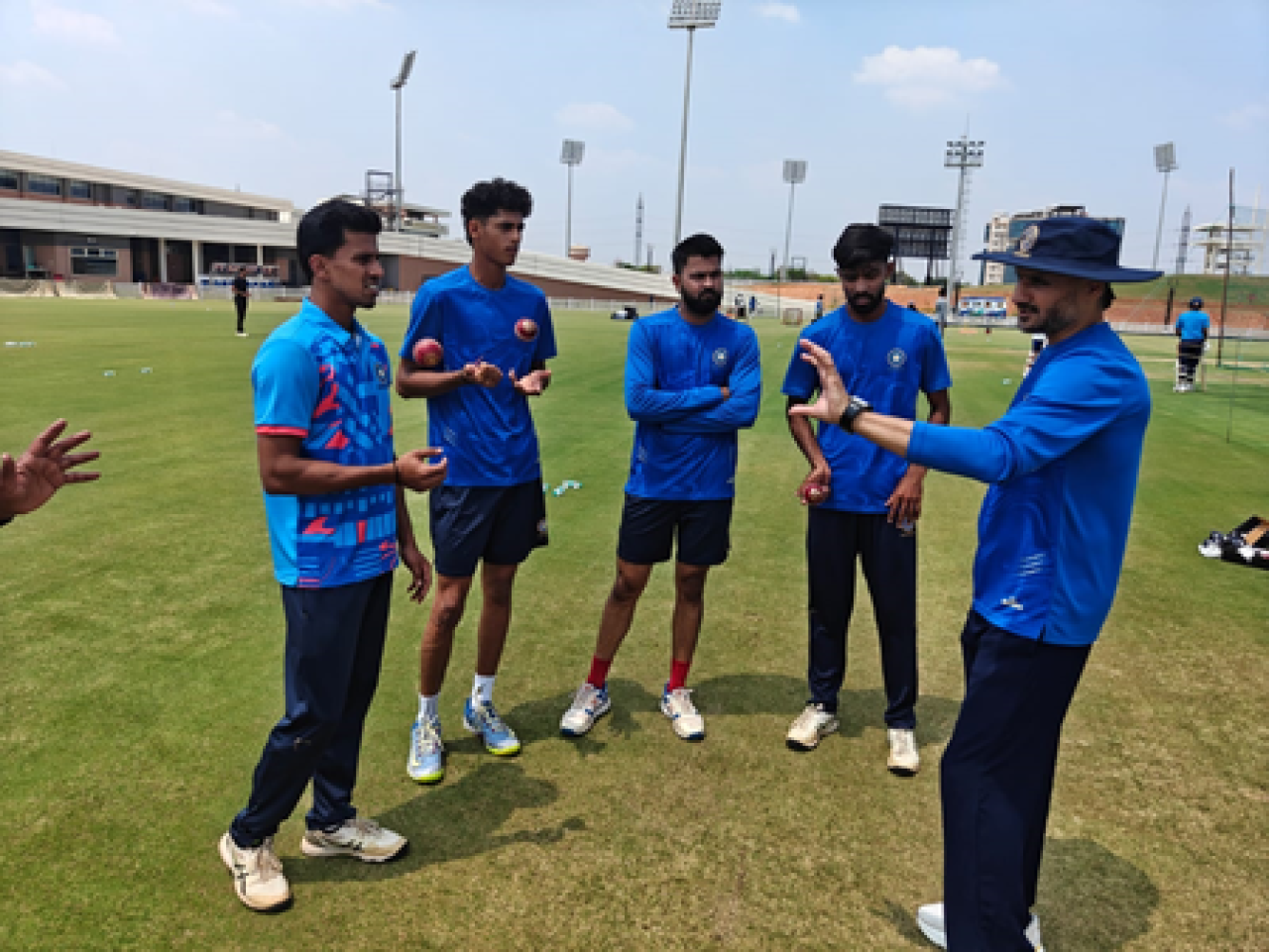 Harbhajan Singh Trains Young Off-Spin Bowlers at BCCI Center of Excellence