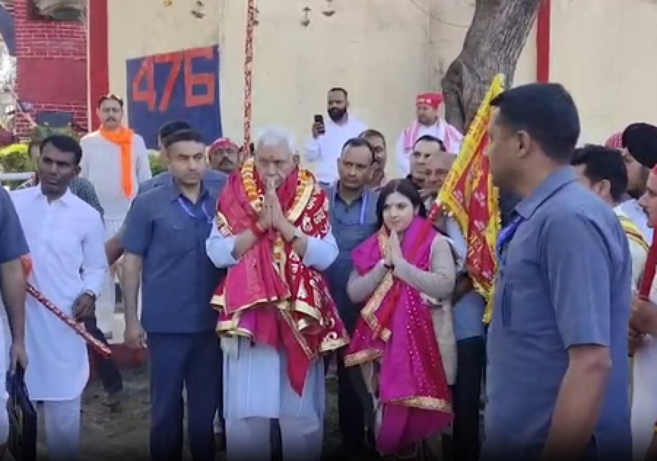 Jammu and Kashmirs Lieutenant Governor Launches Holy Gada Yatra for Navratri