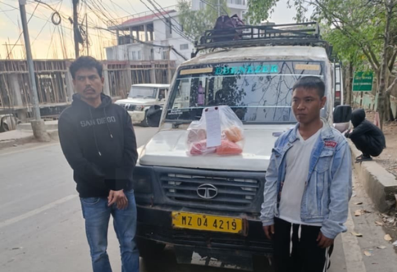 Major Drug Bust in Aizawl: Police Seize Methamphetamine Worth ₹1.56 Crore, Two Arrested