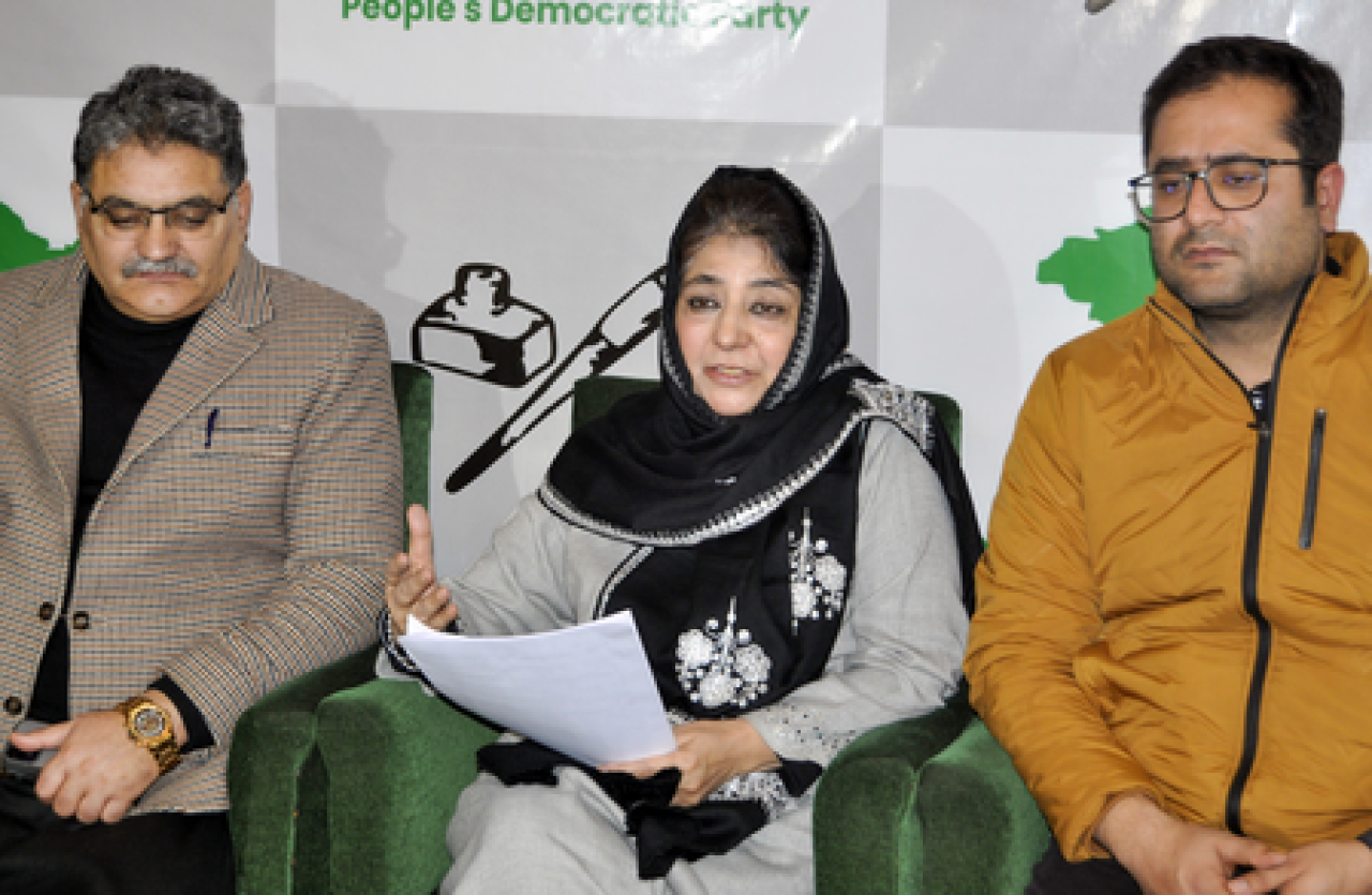 Mehbooba Mufti Criticizes Indian Governments Silence on US-Israel Attacks on Iran