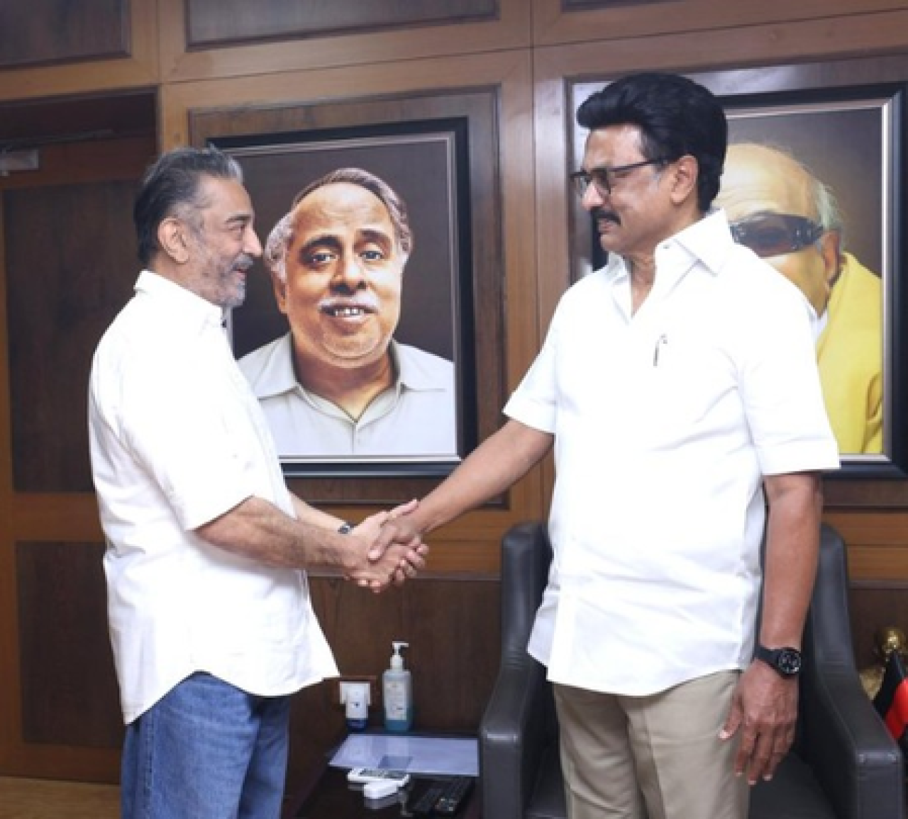 MK Stalin Meets Kamal Haasan: Makkal Needhi Maiam to Support DMK Unconditionally