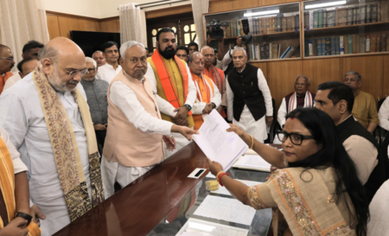 Nitish Kumar Files Nomination for Rajya Sabha Amid Political Buzz in Bihar
