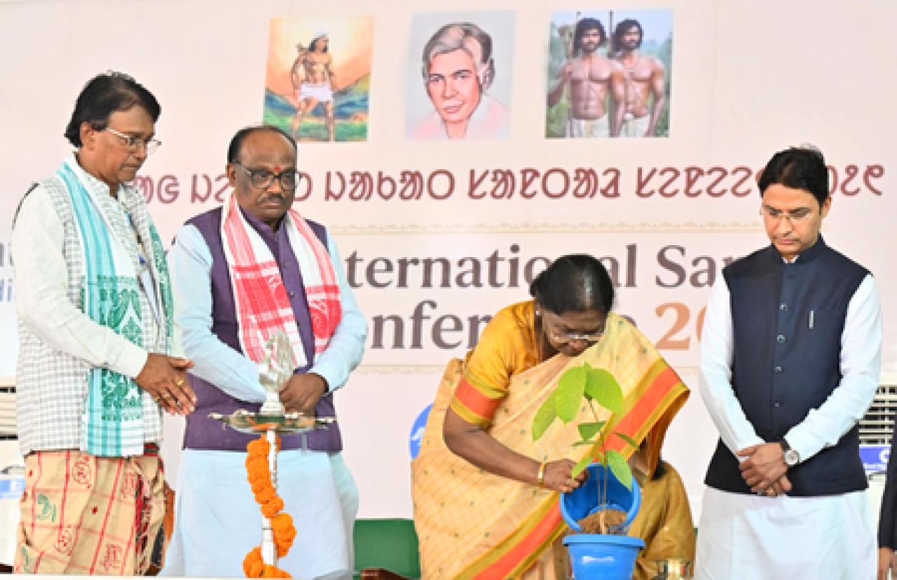 President Droupadi Murmu Attends 9th International Santhal Conference