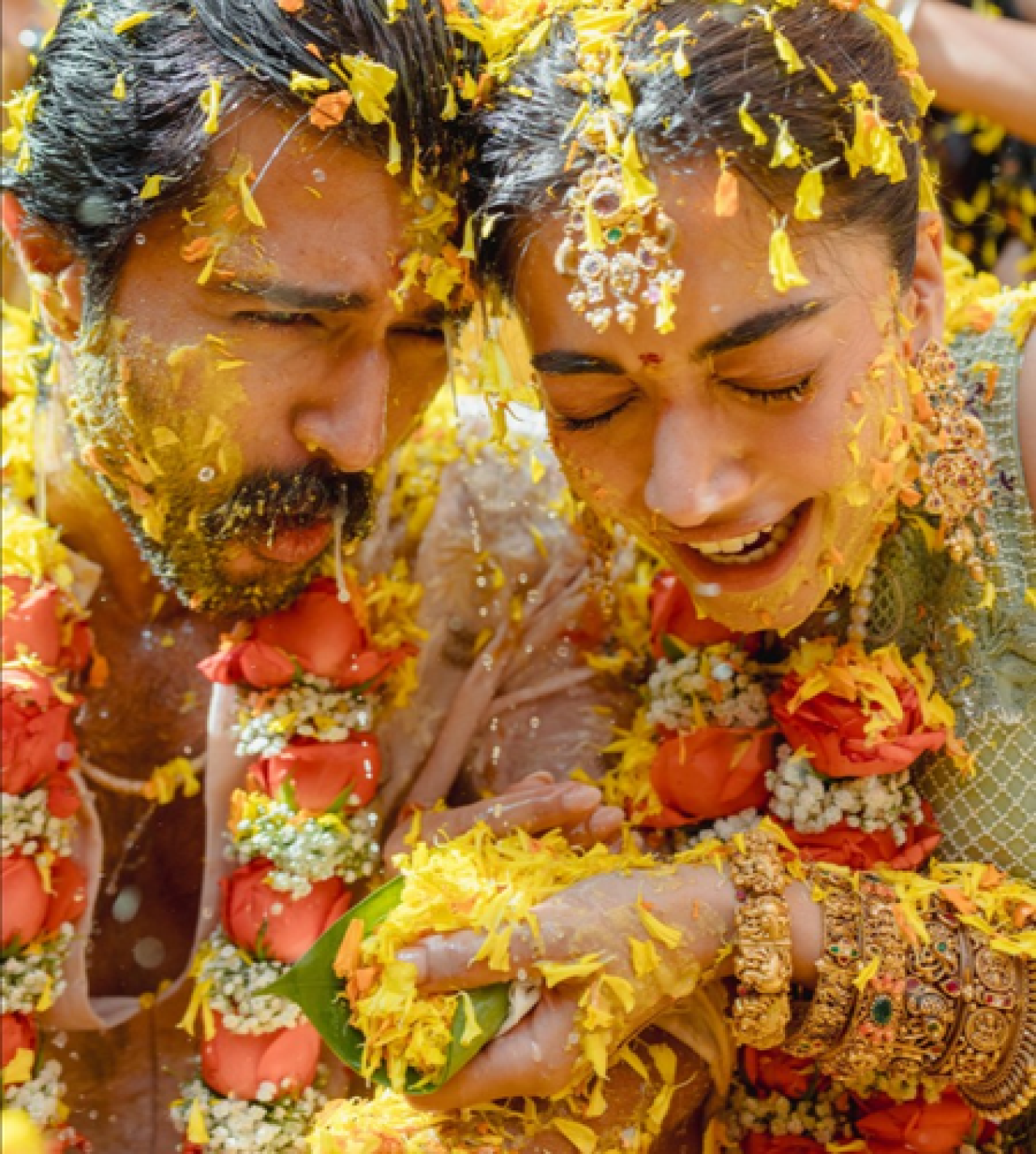 Rashmika Mandannas Haldi Ceremony Celebrates Holi Vibes with Joyful Memories