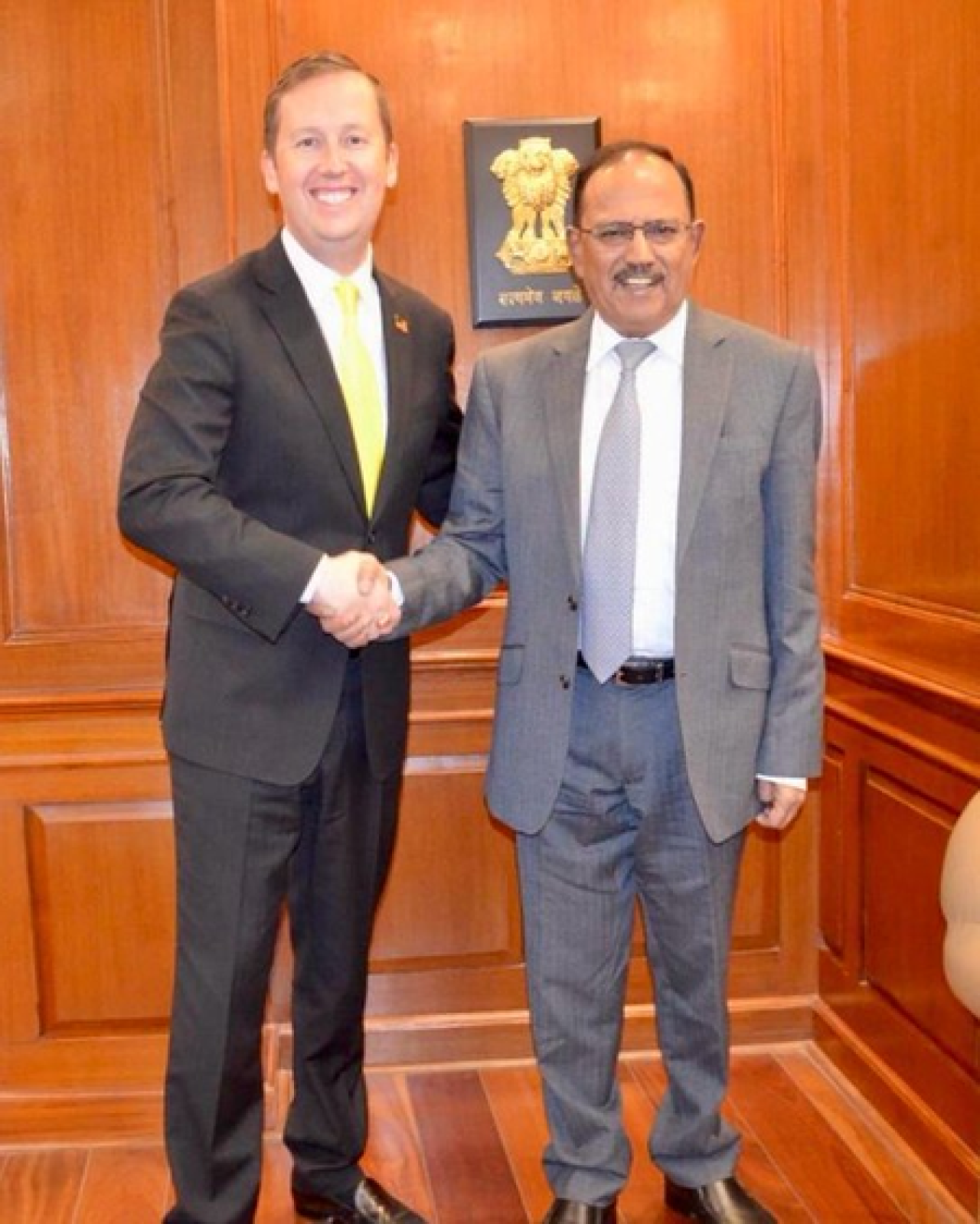 U.S. Ambassador Sergio Gore Meets NSA Ajit Doval to Discuss India-U.S. Security Cooperation