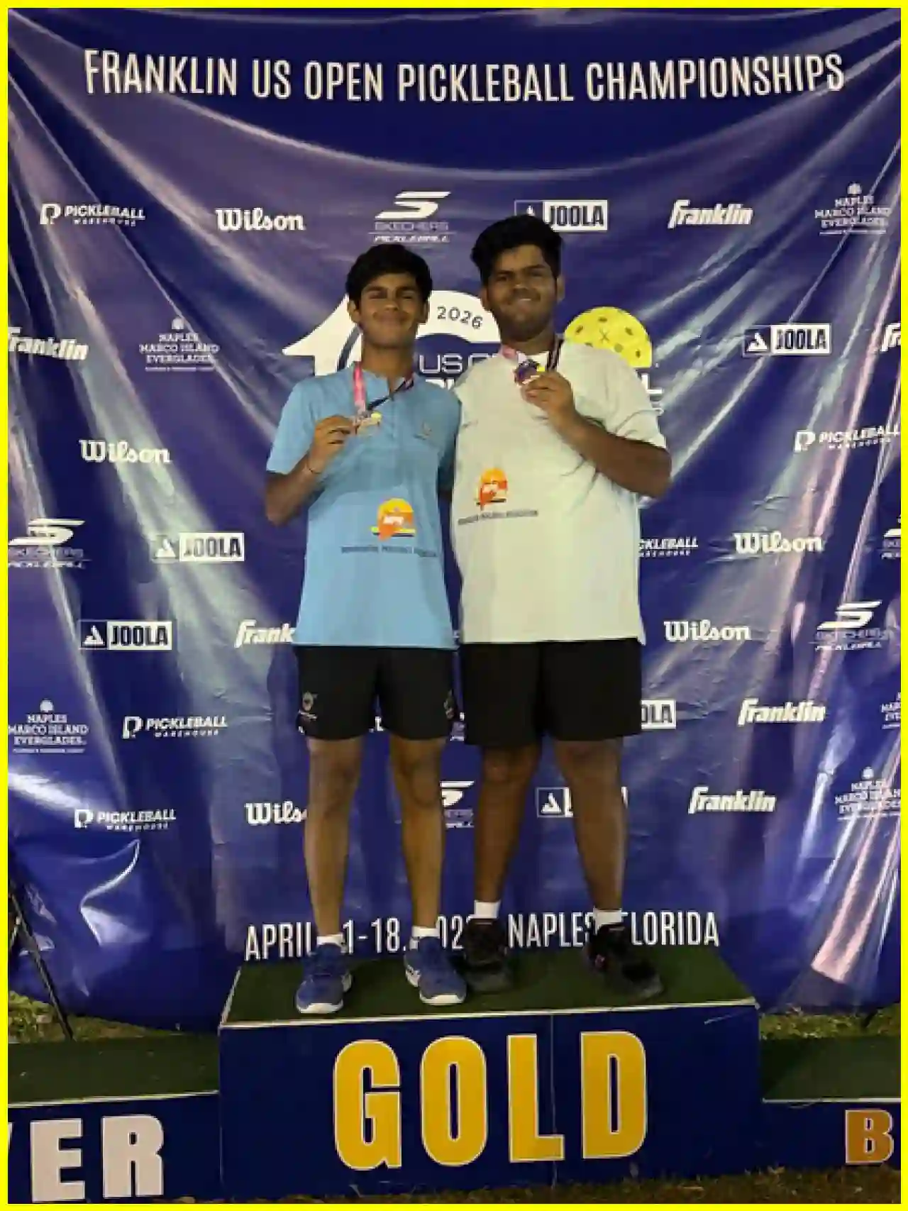 Arjun and Aditya Singh Shine at US Open Pickleball Championship, Winning Three Gold Medals