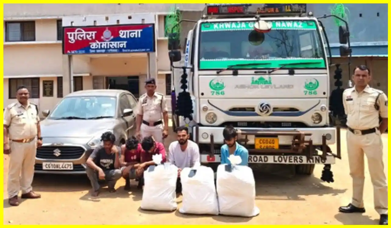 Chhattisgarh Police Cracks Down on Drug Network, Seizes 47 Kg of Cannabis