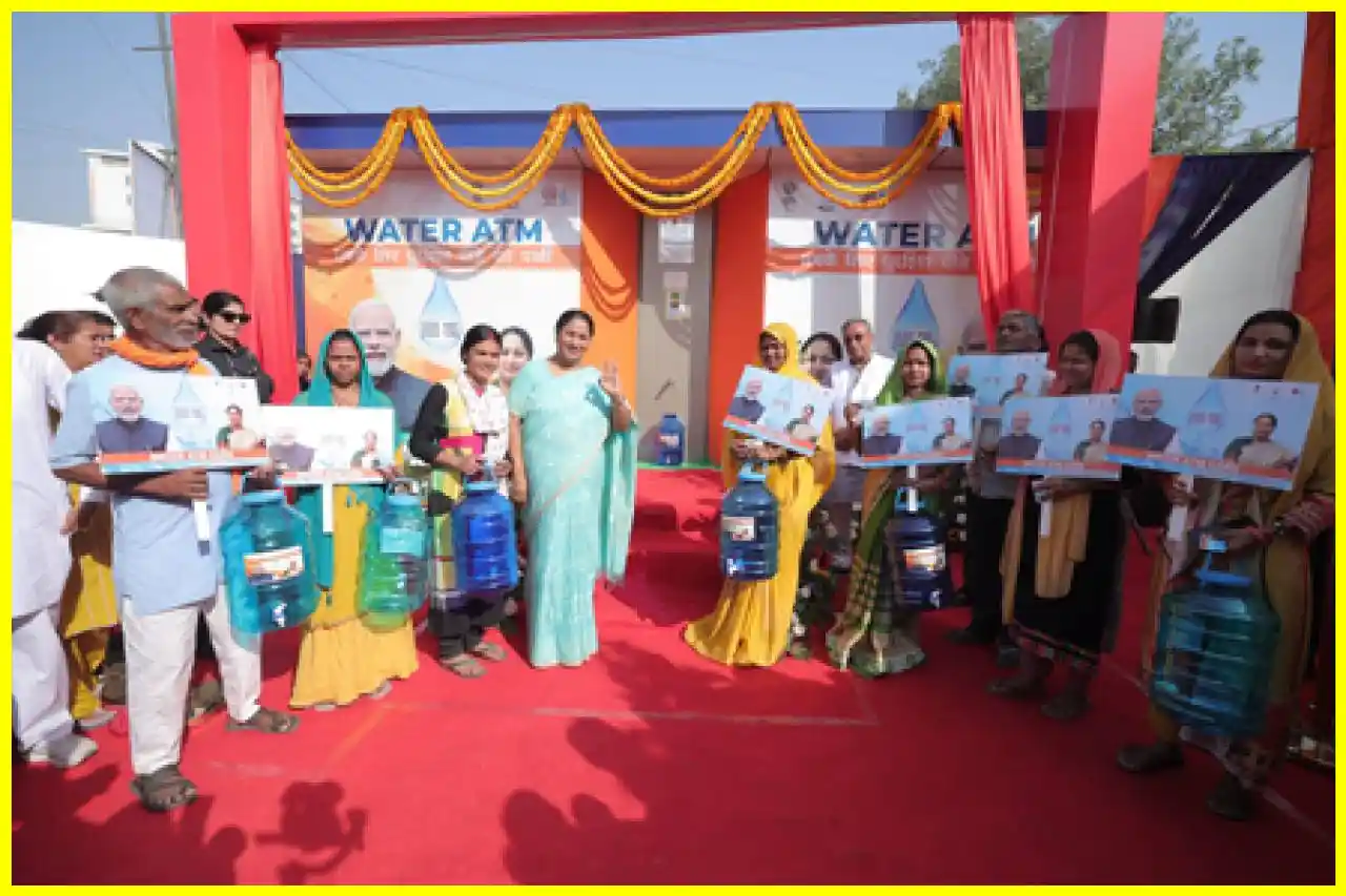 Delhi Chief Minister Inaugurates Water ATM in Pitampura for Free Clean Water
