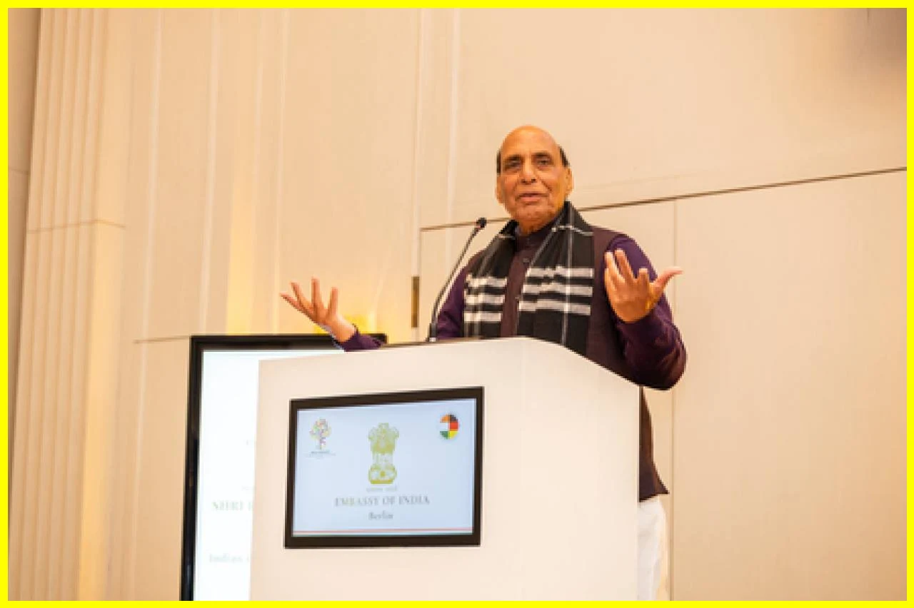 Indian Community Acts as a Vibrant Bridge Between Germany and India: Rajnath Singh