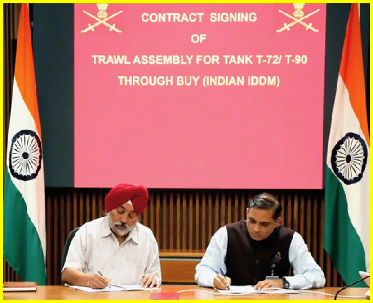 Indian Ministry of Defence Signs ₹975 Crore Deal for TRAWL Assembly to Enhance Tank Capabilities