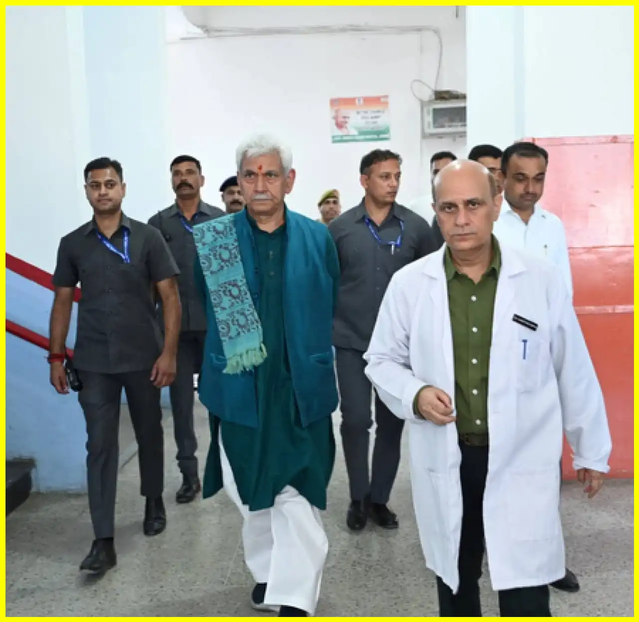 Lieutenant Governor Visits Accident Victims in Jammu and Kashmir Hospital