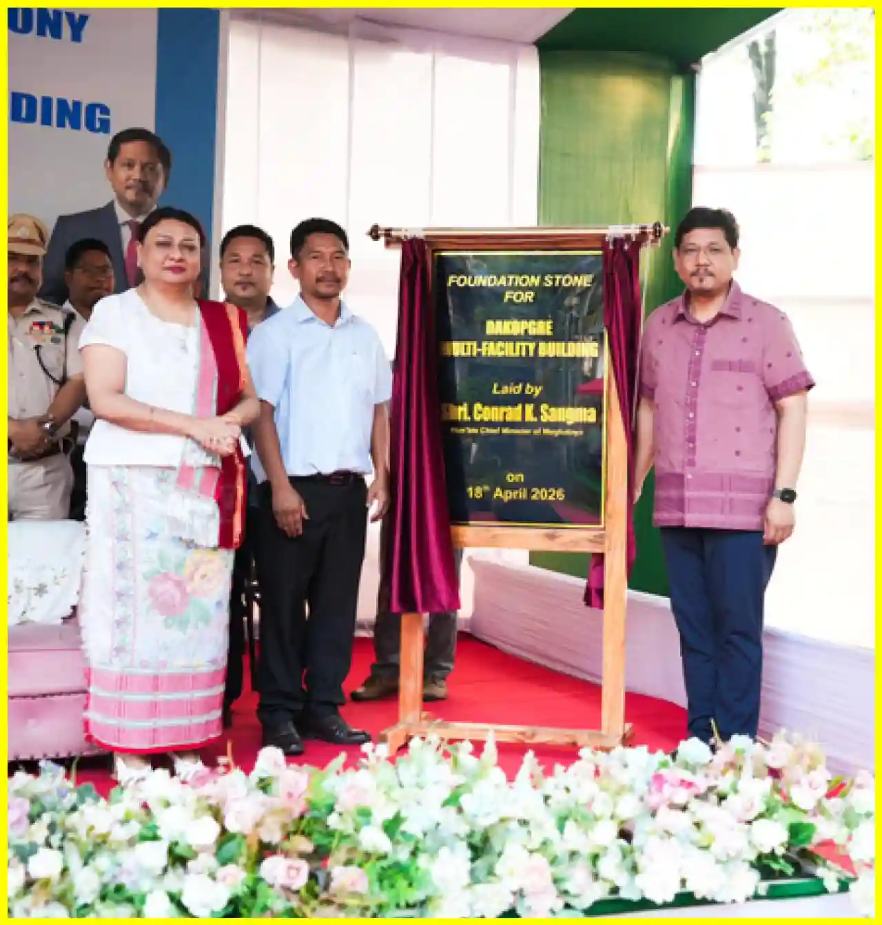 Meghalaya Chief Minister Lays Foundation Stone for Multi-Story Building in Tura