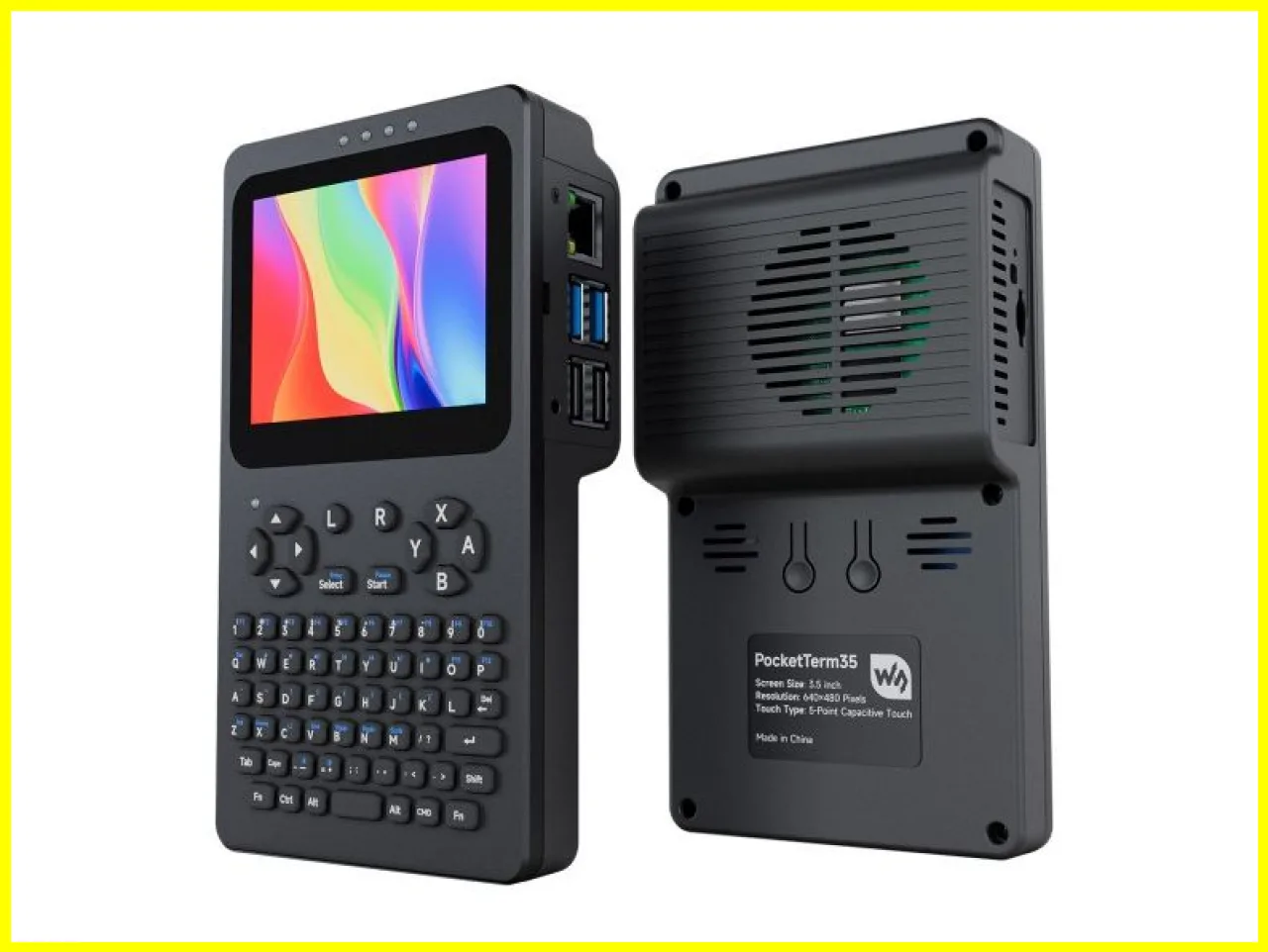 PocketTerm35: A Handheld Linux PC Powered by Raspberry Pi 5