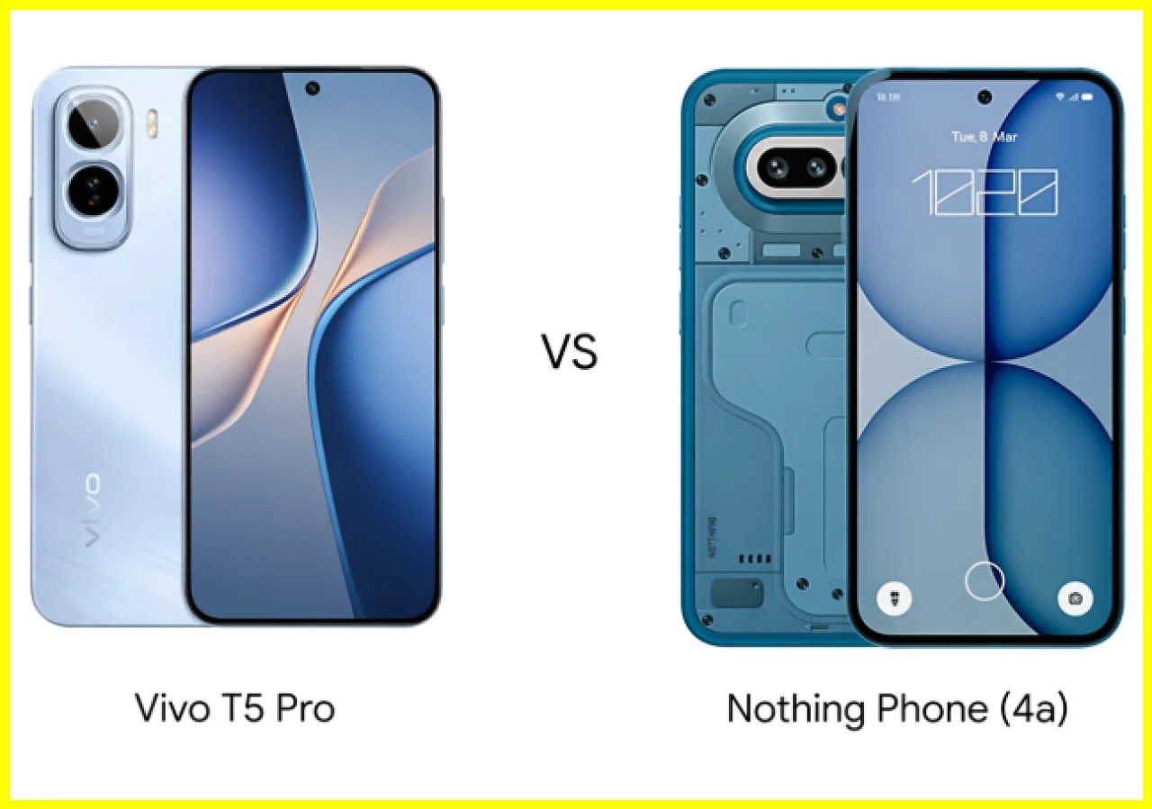 Vivo T5 Pro vs Nothing Phone (4a): A Comprehensive Comparison of Specs, Camera, Battery & Price