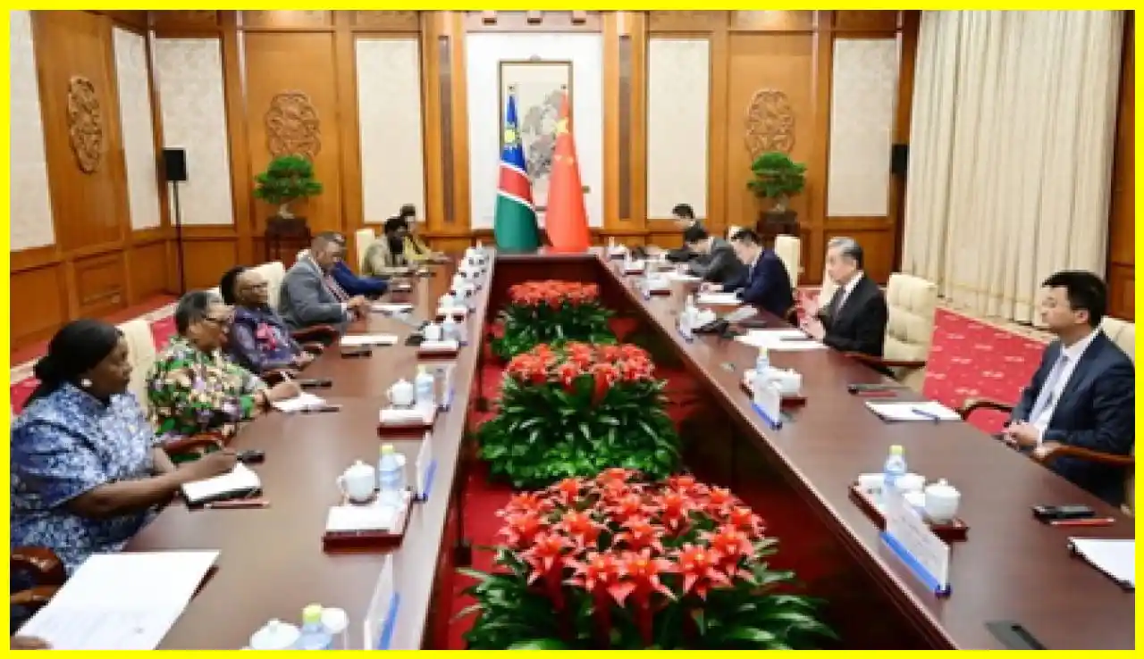 Wang Yi Engages in Talks with Namibias Foreign Minister