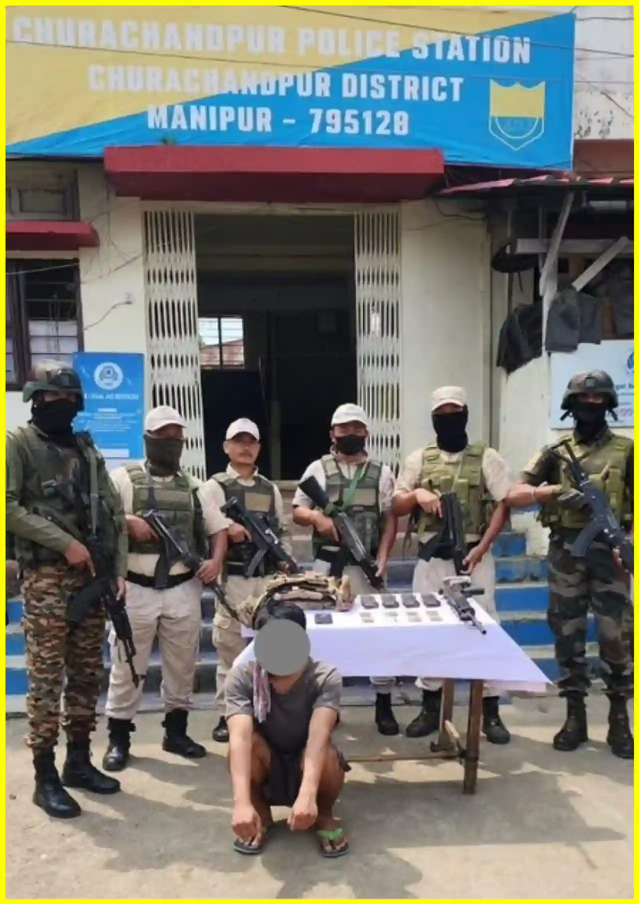 Five Militants Arrested in Manipur Security Operations, Weapons Seized