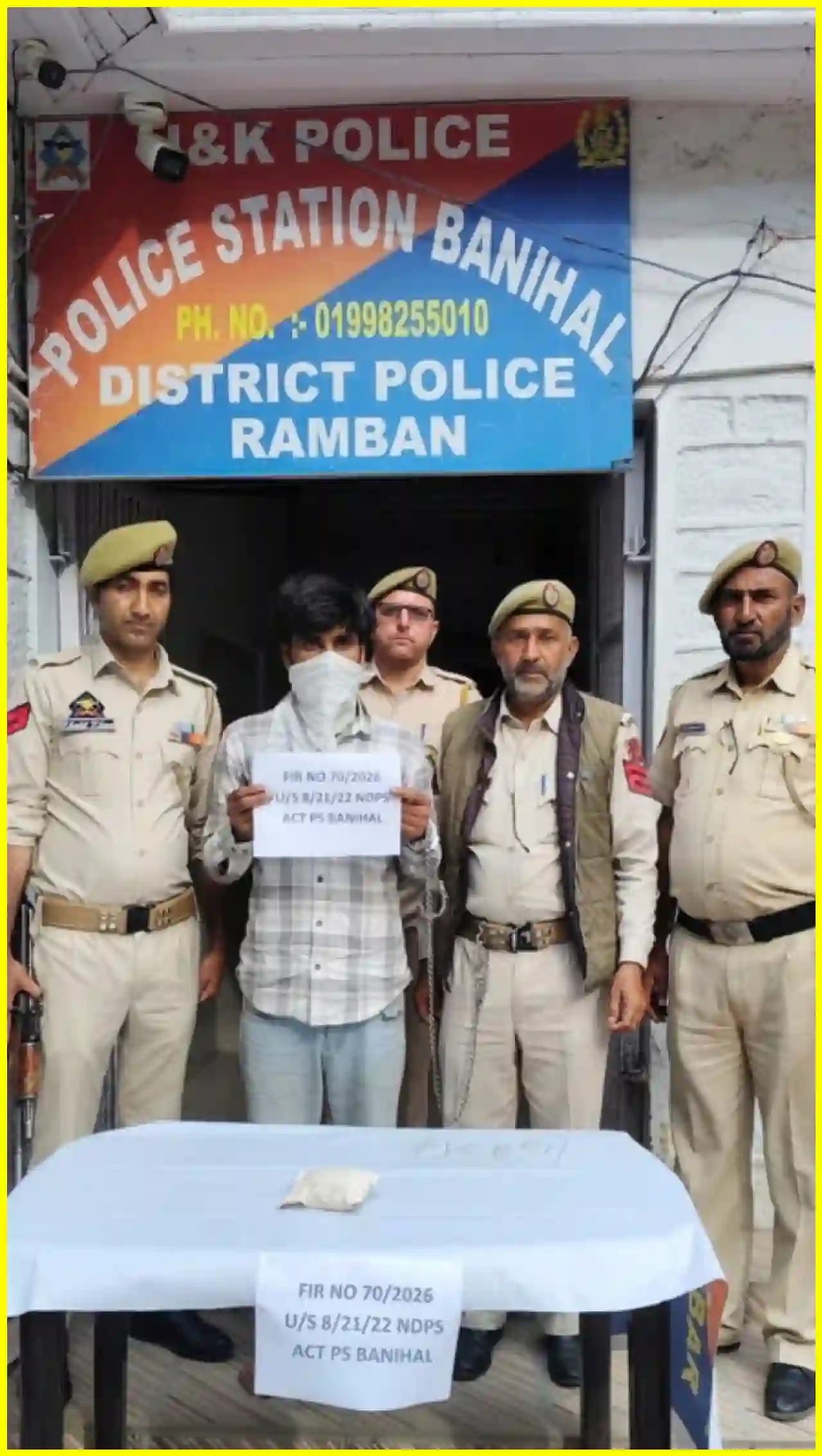 Jammu and Kashmir Police Arrest Drug Trafficker, Seize Heroin-Like ...