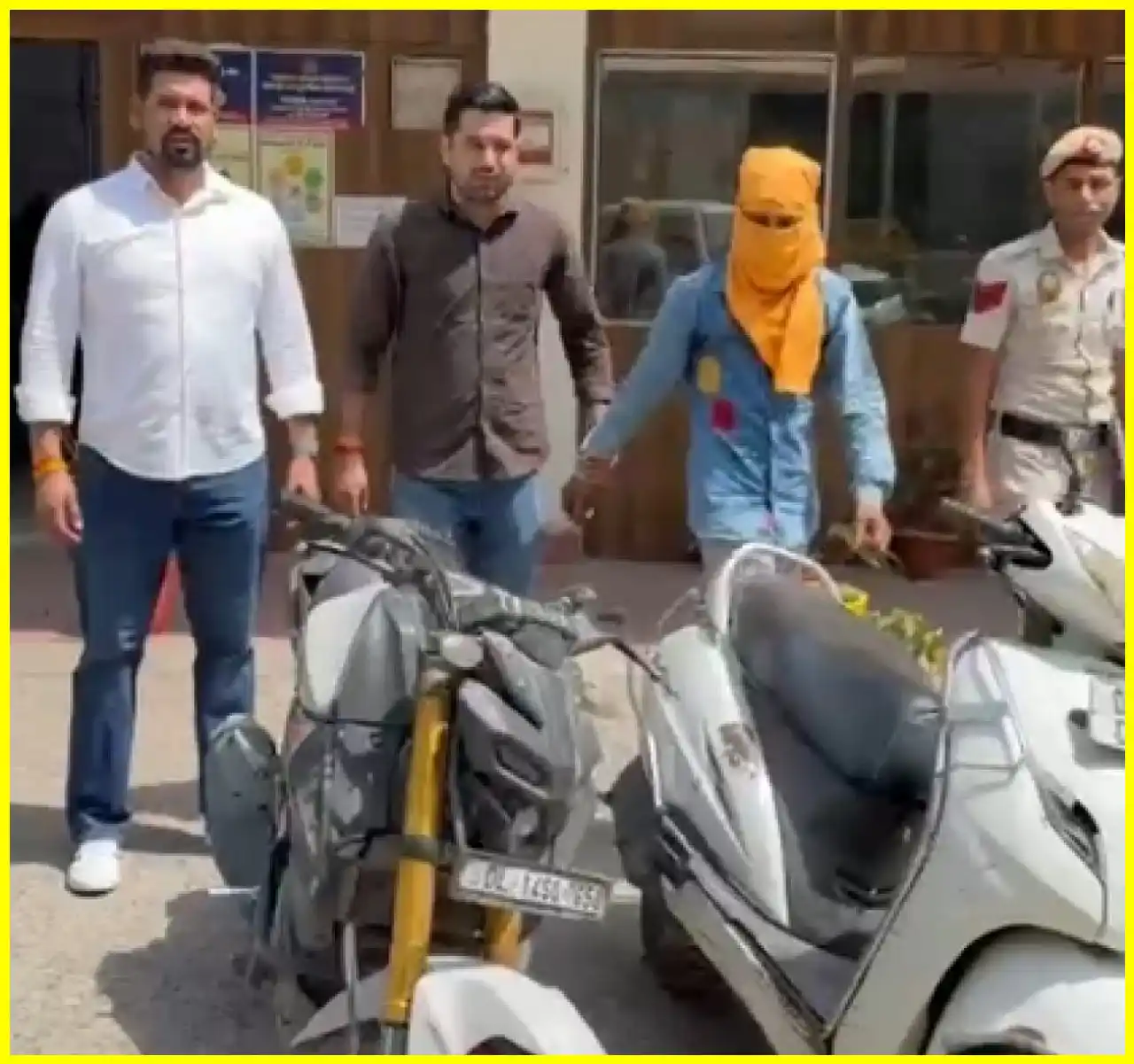 Vehicle Thief Arrested in Mandawali, Two Stolen Bikes Recovered